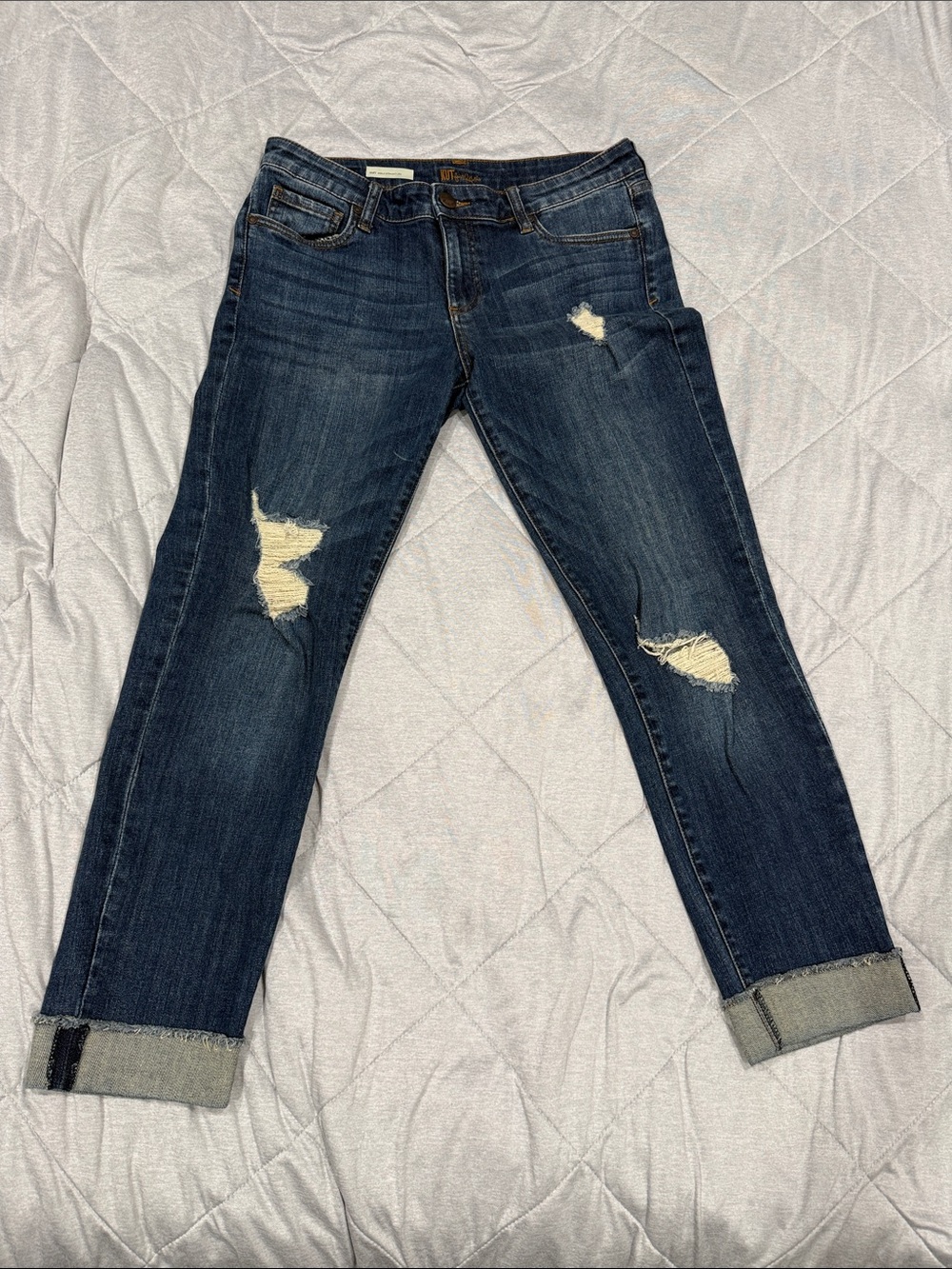 KUT jeans, Amy ankle straight leg, 8